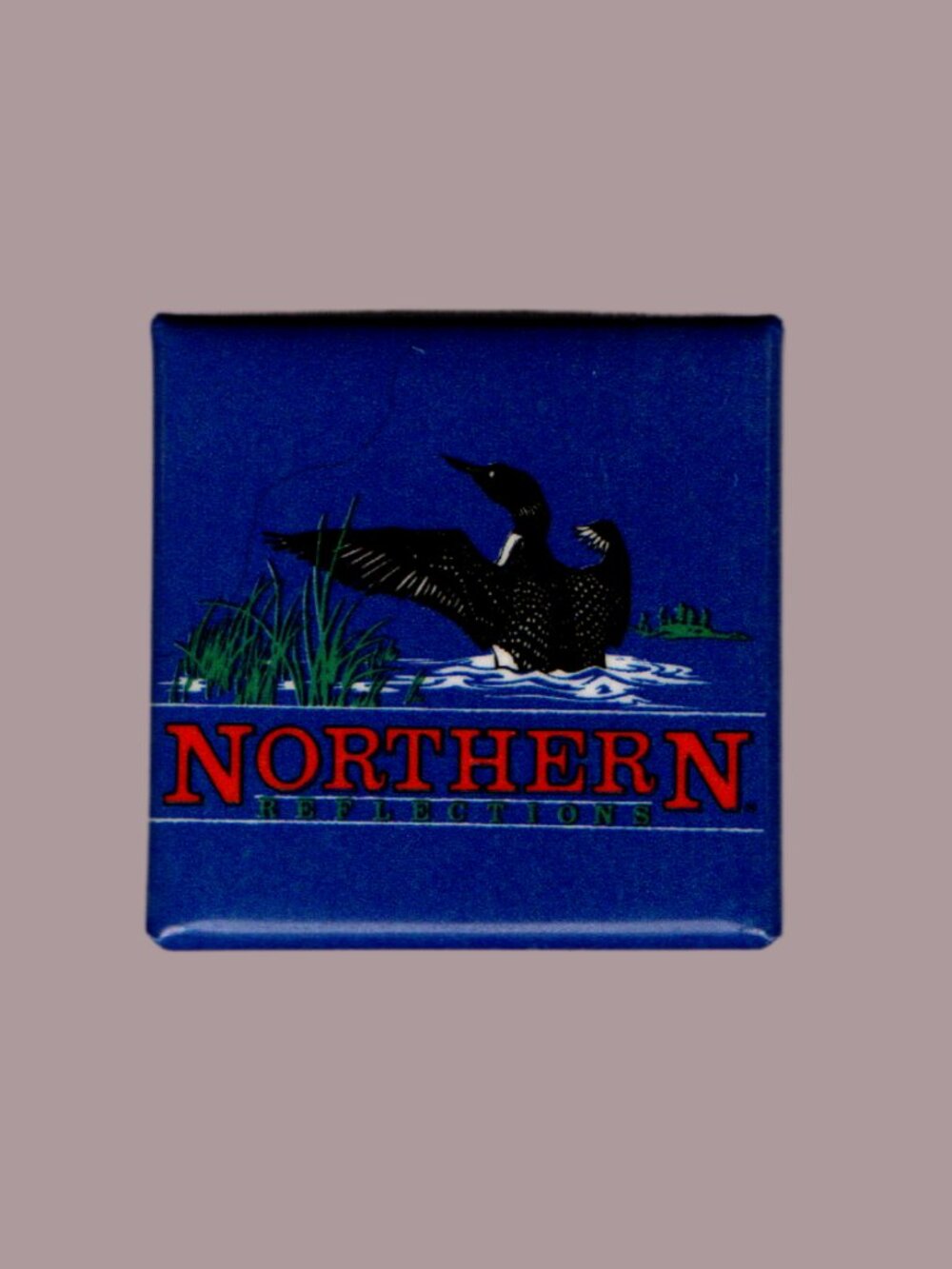 5/$20 Vintage Northern Reflections 1.5" Square Button